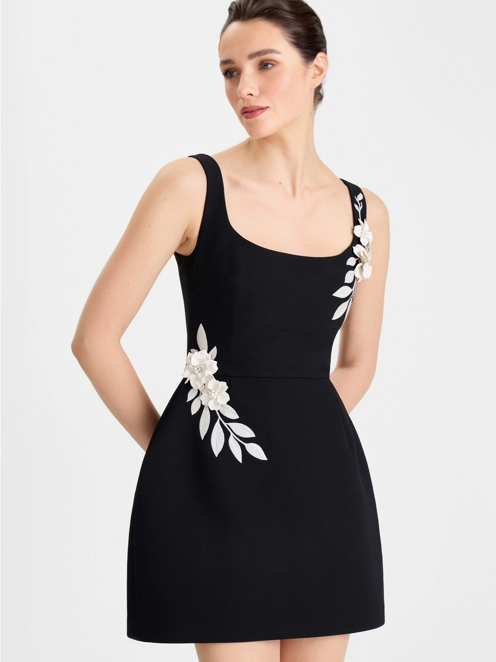 Nadine Merabi Lana Monochrome Minidress